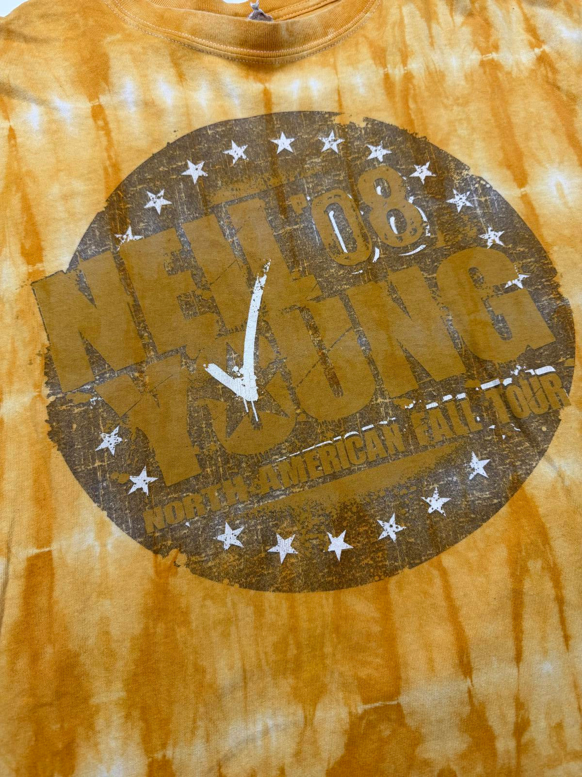 Vintage Neil Young 2008 NA Fall Tour Tie-Dye T-Shirt