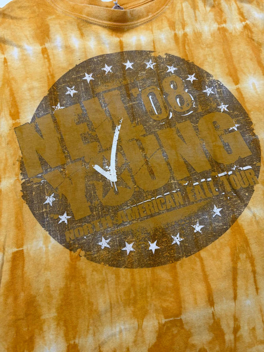 Vintage Neil Young 2008 NA Fall Tour Tie-Dye T-Shirt