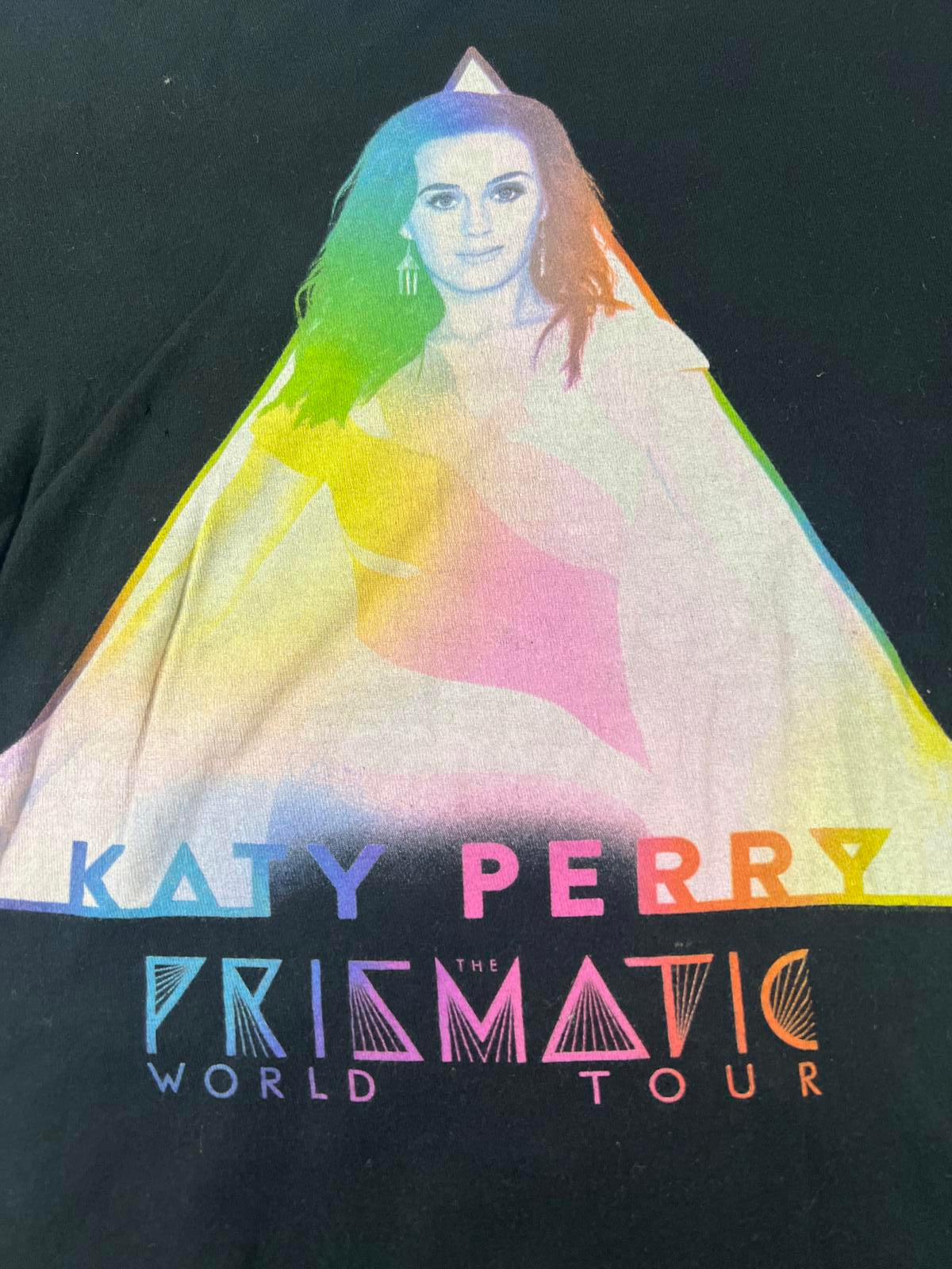 Katy Perry Prismatic World Tour Black Graphic T-Shirt