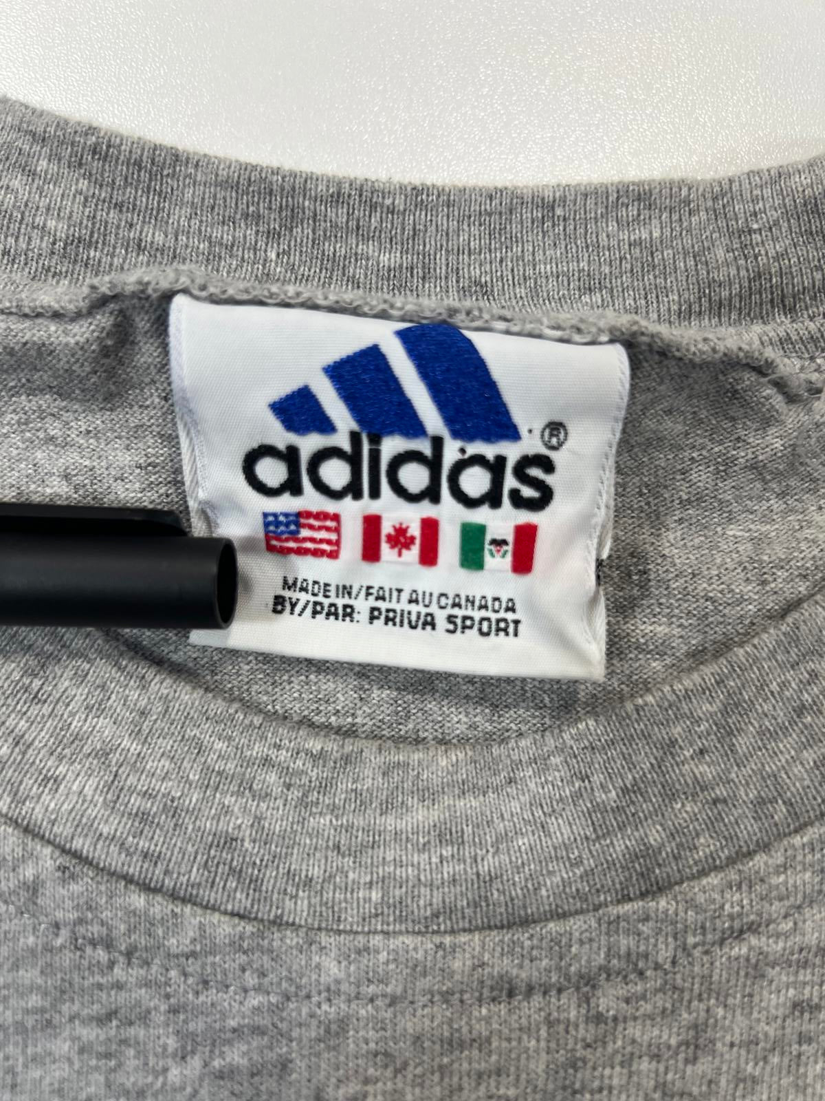 Adidas Men's Grey Short Sleeve Activewear T-Shirt