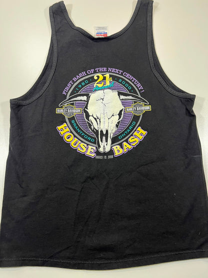Harley-Davidson House Bash 2000 Black Tank Top