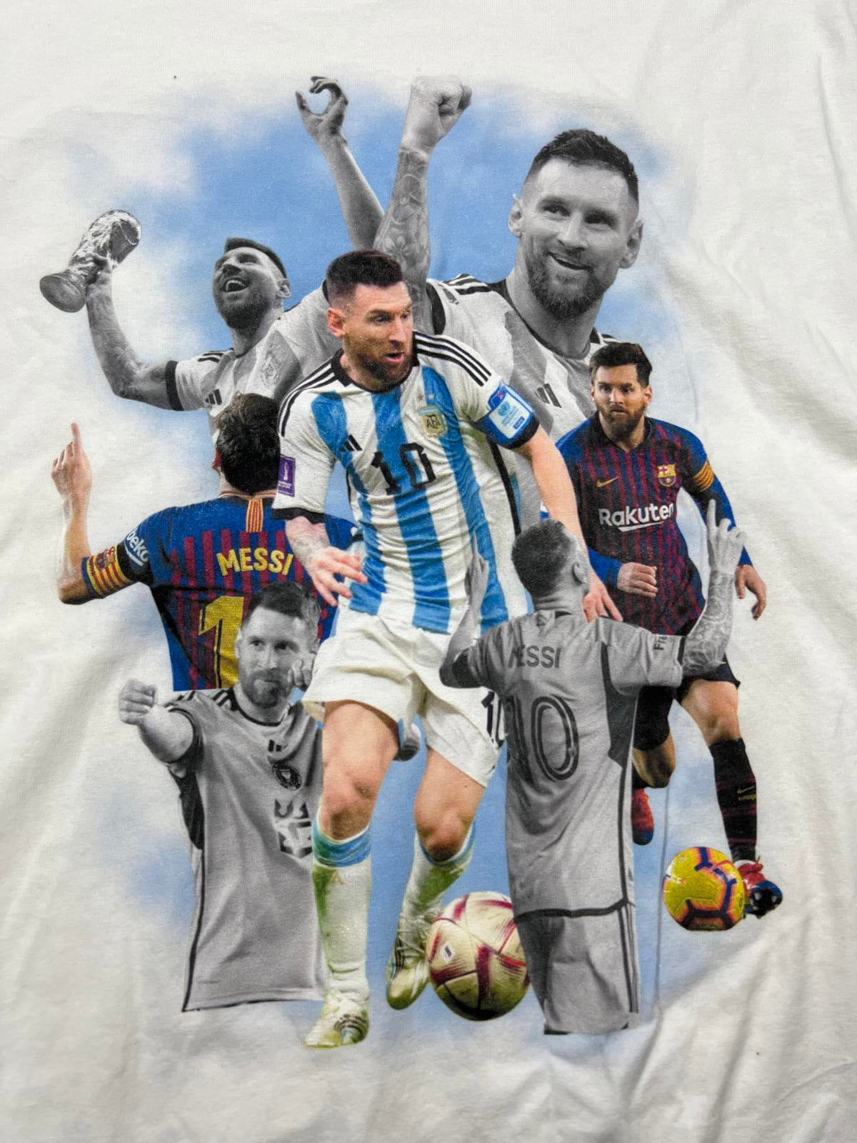 Custom Messi Soccer graphic t shirt