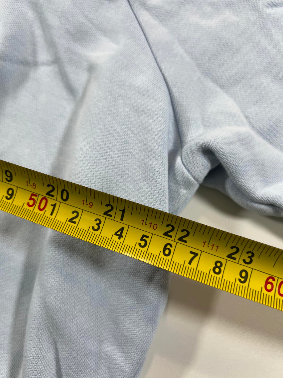 Nike Light Blue Cropped Hoodie Sweatshirt Large Womens