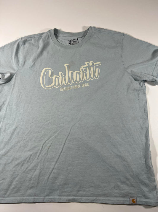 Carhartt Men's Loose Fit T-Shirt XXL Light Blue