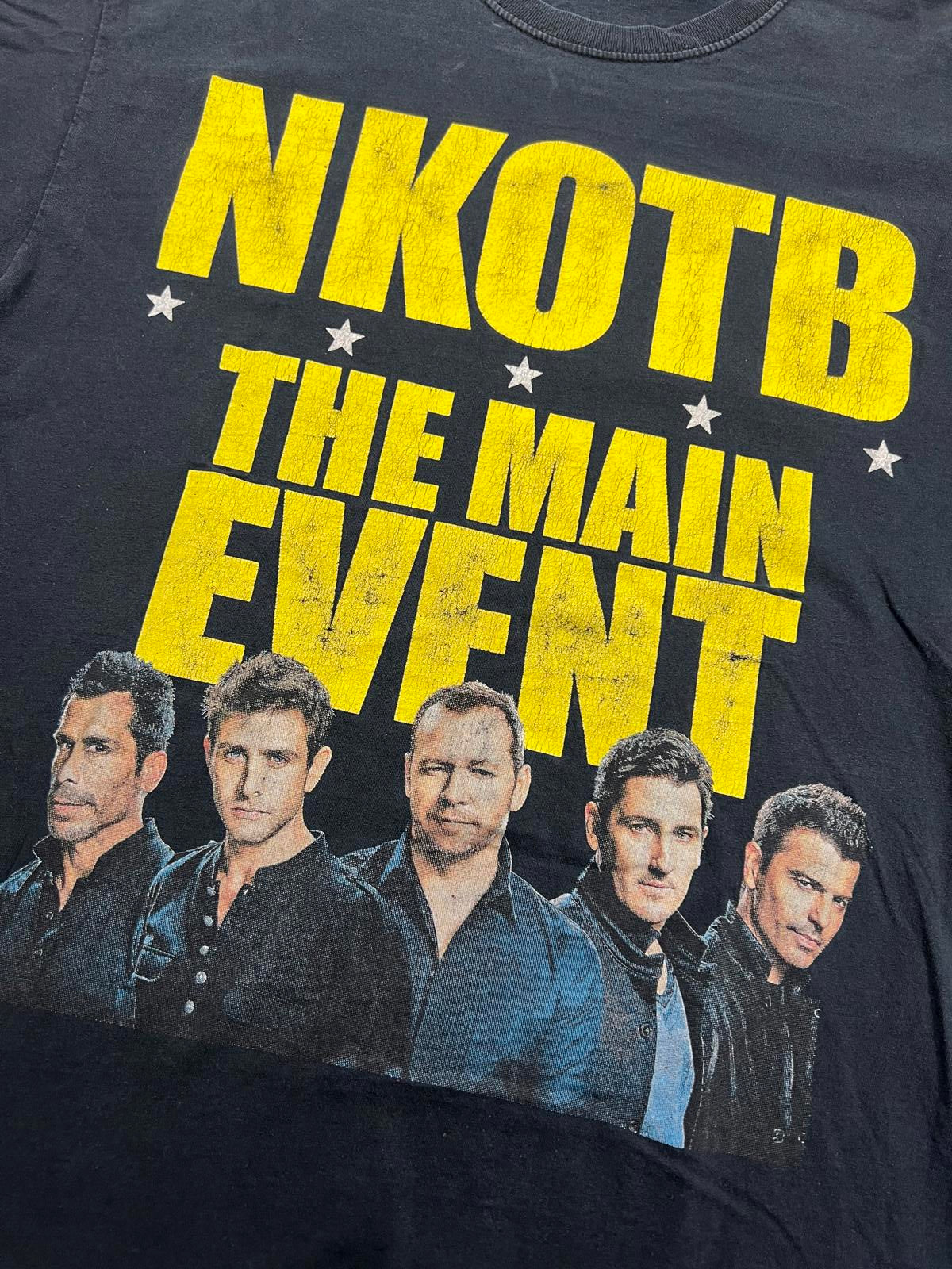 NKOTB The Main Event Black Graphic T-Shirt