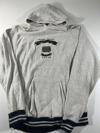 Karl Kani Grey Hoodie with Front Logo Patch XXL