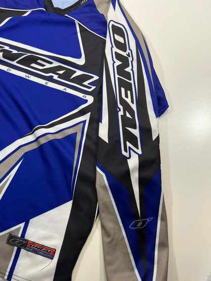 O'Neal Blue and Grey Motorcycle Racing Jersey
