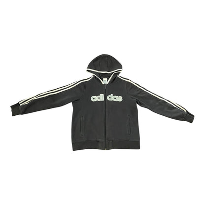 Adidas Hoodie Black Spellout LOGO 3 Stripe