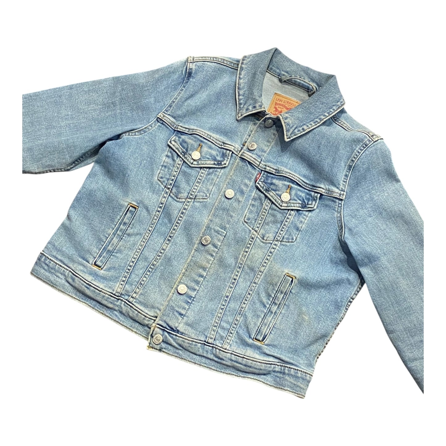 Levi Strauss & Co. Classic Denim Trucker Jacket Metal Button Up Pockets