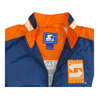 Vintage NCAA SYRACUSE UNIVERSITY 1870 ORANGE STARTER JACKET