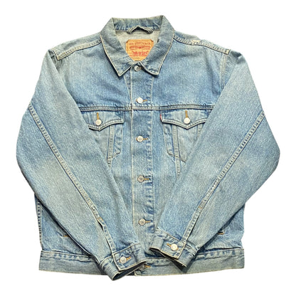 Levi Strauss & Co. Classic Denim Trucker Jacket Metal Button Up Pockets. 03