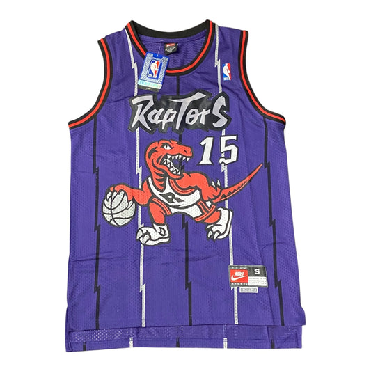 TORONTO RAPTORS BASKETBALL SHIRT JERSEY NBA VINTAGE #15 VINCENT CARTER