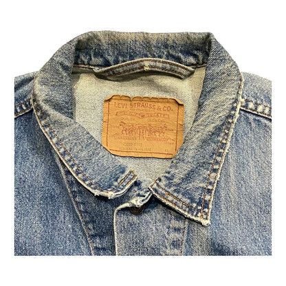 Levi Strauss & Co. Classic Denim Trucker Jacket Metal Button Up Pockets 02
