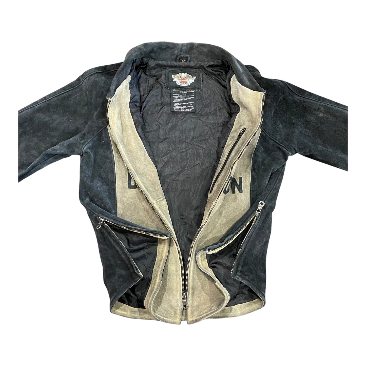 Harley Davidson Suede Biker Jacket