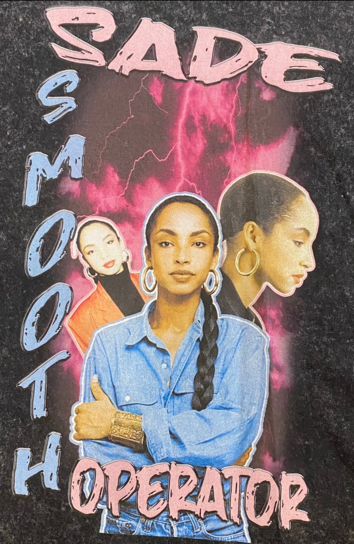 Custom Sade Smooth Operator Wash Graphic Shirt