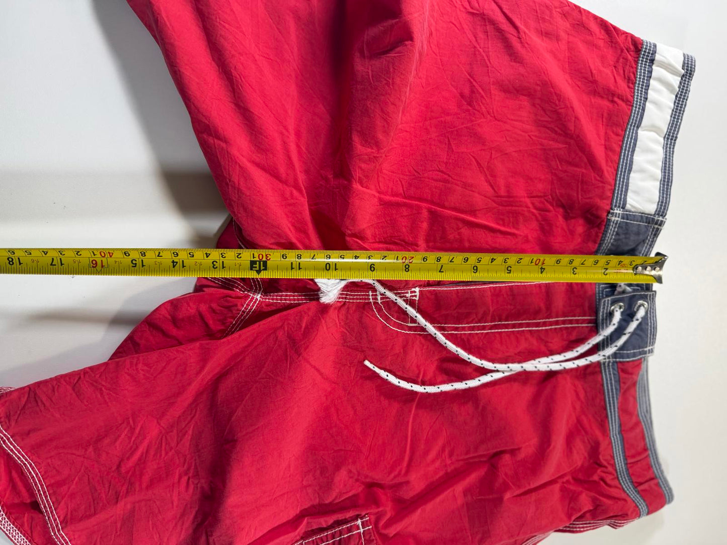 Tommy Hilfiger Men's Red Cargo Swim Shorts S