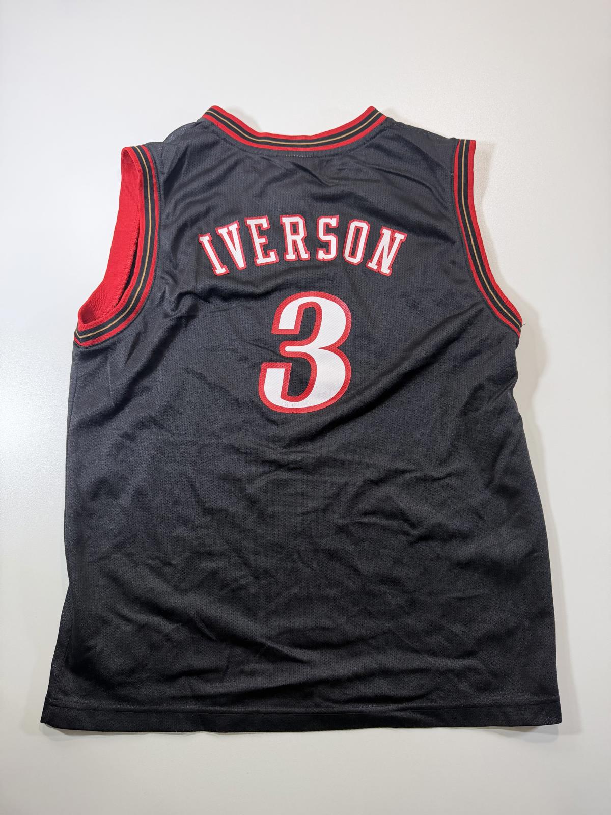Reebok NBA Philadelphia 76ers Allen Iverson #3 Jersey Youth L