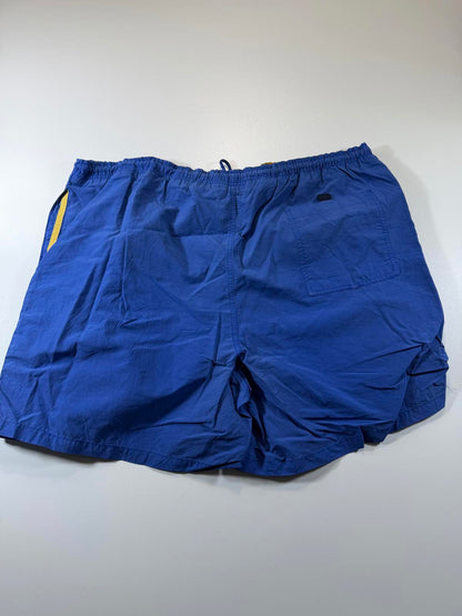Nautica Men's Blue Swim Shorts with Yellow XXL