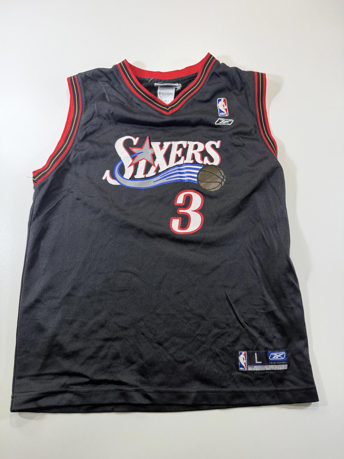 Reebok NBA Philadelphia 76ers Allen Iverson #3 Jersey Youth L