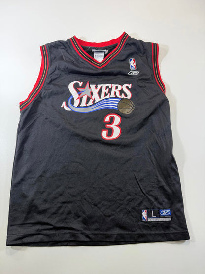 Reebok NBA Philadelphia 76ers Allen Iverson #3 Jersey Youth L