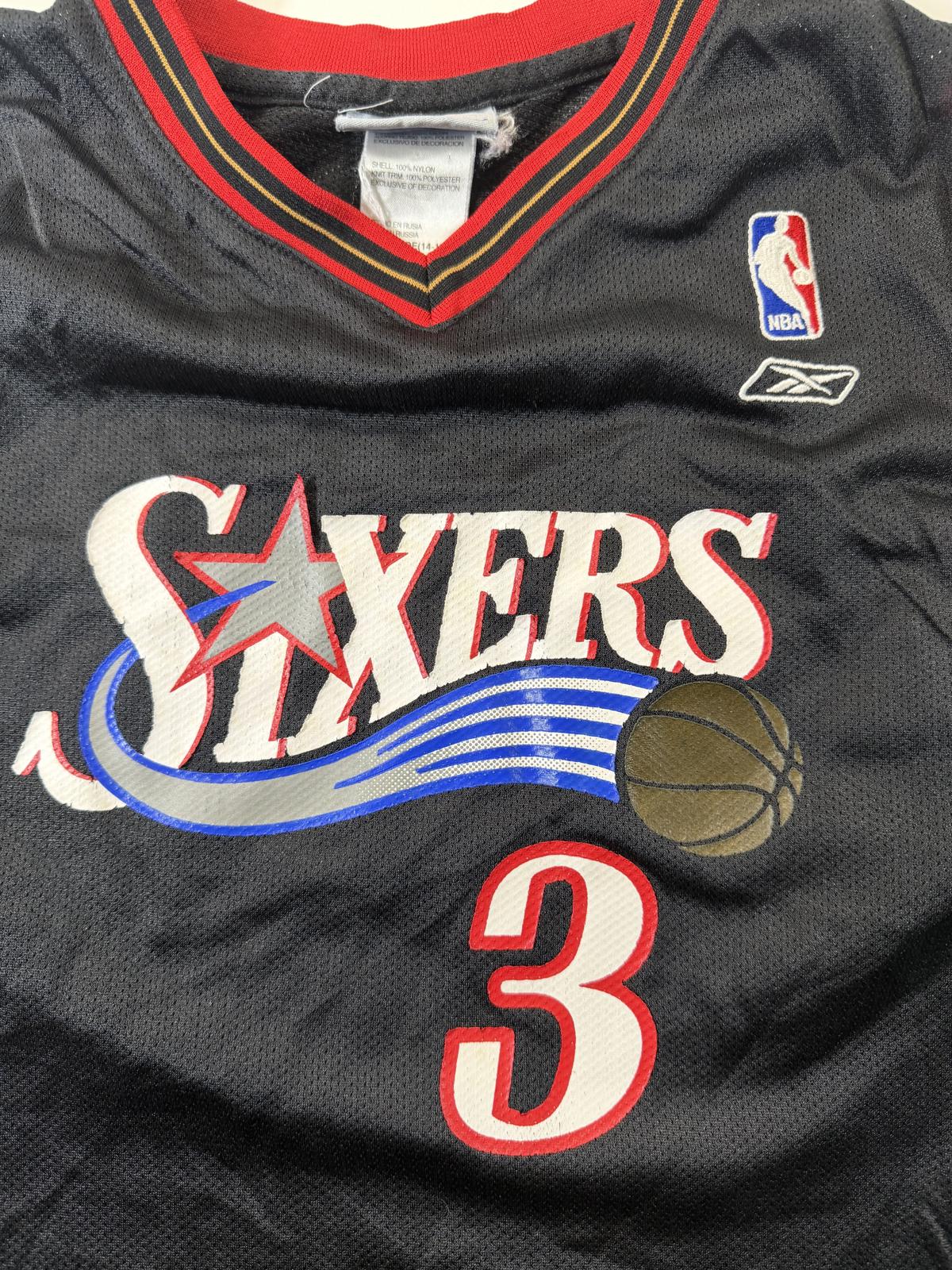 Reebok NBA Philadelphia 76ers Allen Iverson #3 Jersey Youth L