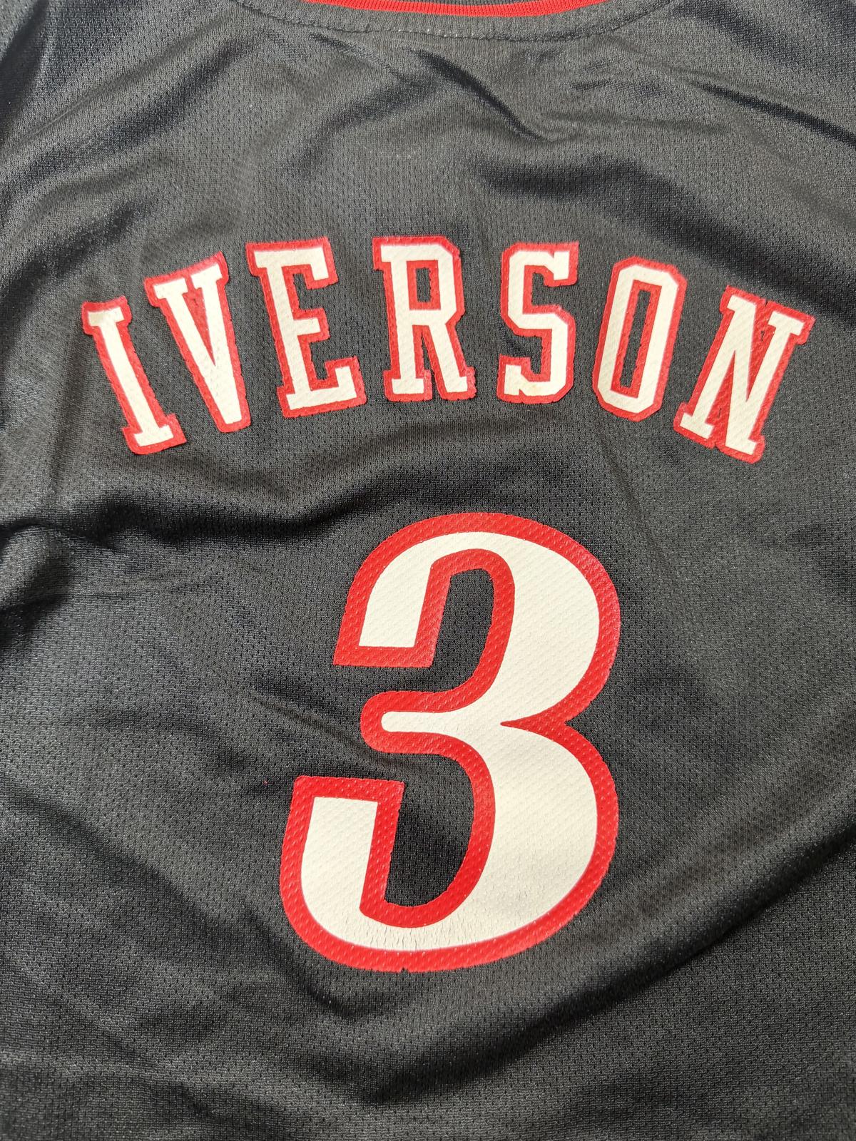 Reebok NBA Philadelphia 76ers Allen Iverson #3 Jersey Youth L