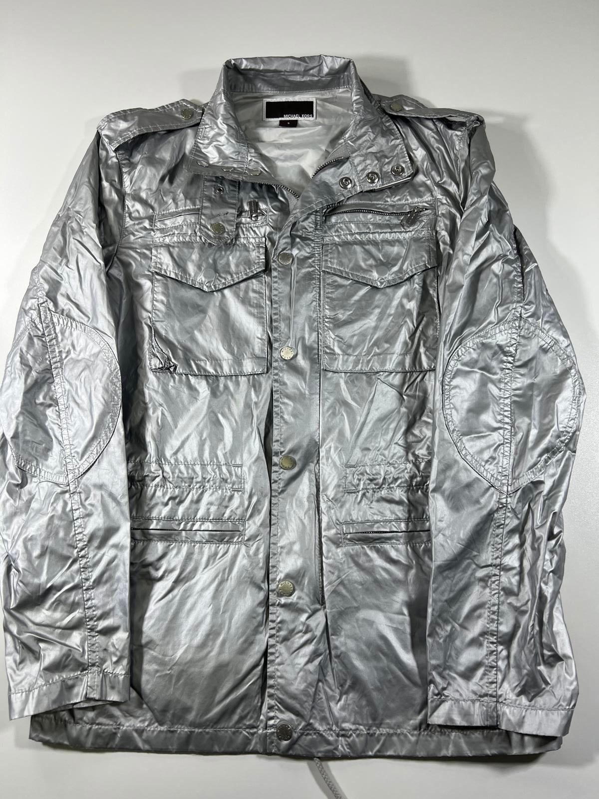 Michael Kors Silver Metallic Jacket S