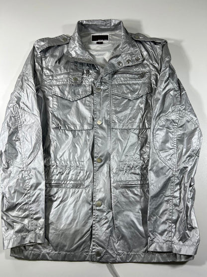 Michael Kors Silver Metallic Jacket S