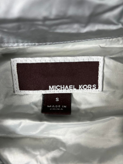 Michael Kors Silver Metallic Jacket S