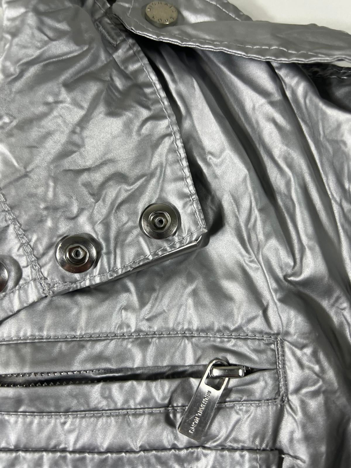 Michael Kors Silver Metallic Jacket S