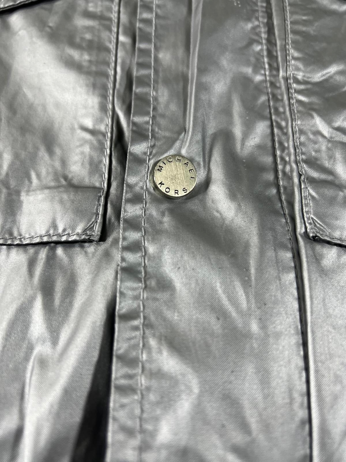 Michael Kors Silver Metallic Jacket S