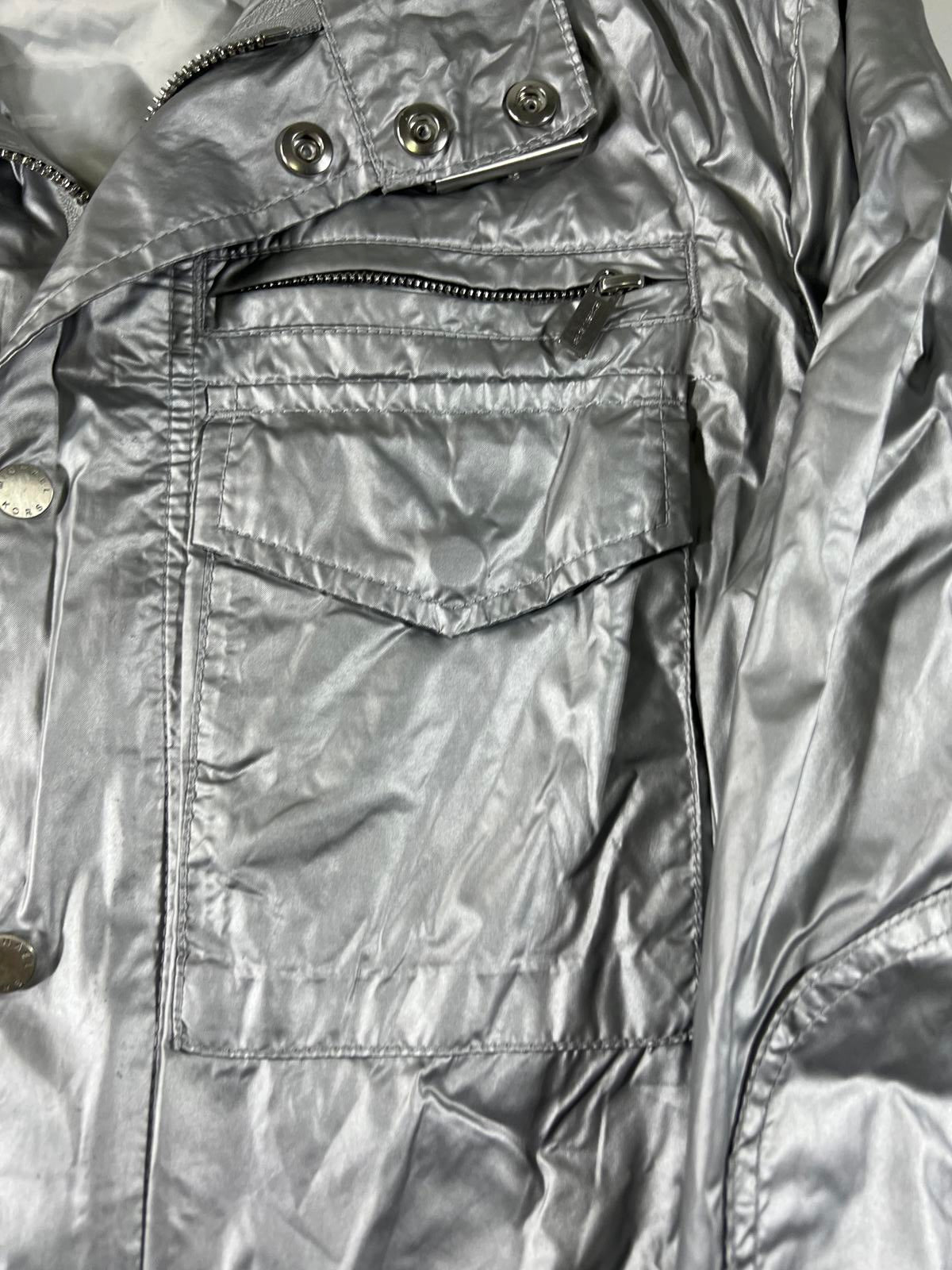 Michael Kors Silver Metallic Jacket S