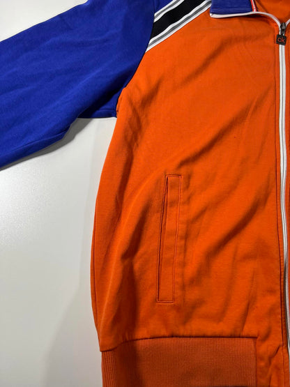 Calvin Klein Men's XL Orange and Blue Zip-Up Track Jacket XL
