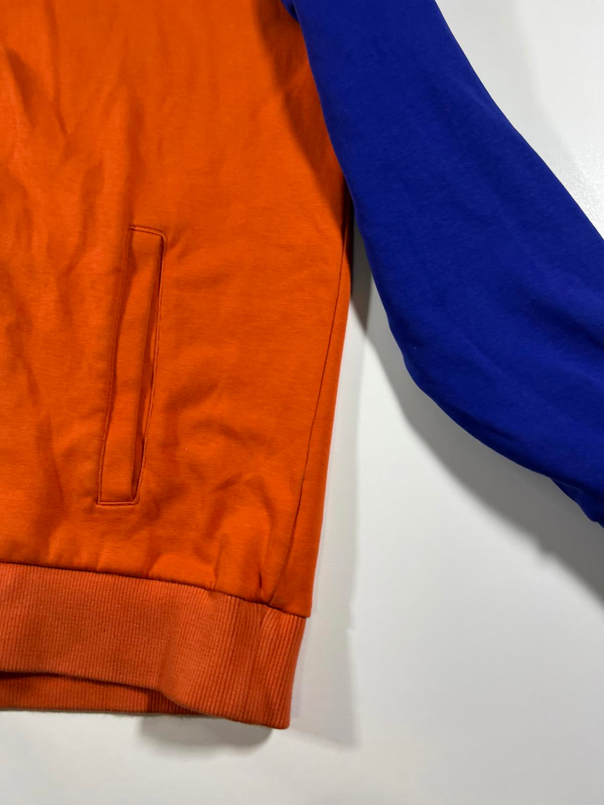 Calvin Klein Men's XL Orange and Blue Zip-Up Track Jacket XL