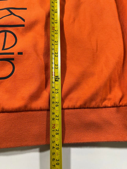 Calvin Klein Men's XL Orange and Blue Zip-Up Track Jacket XL