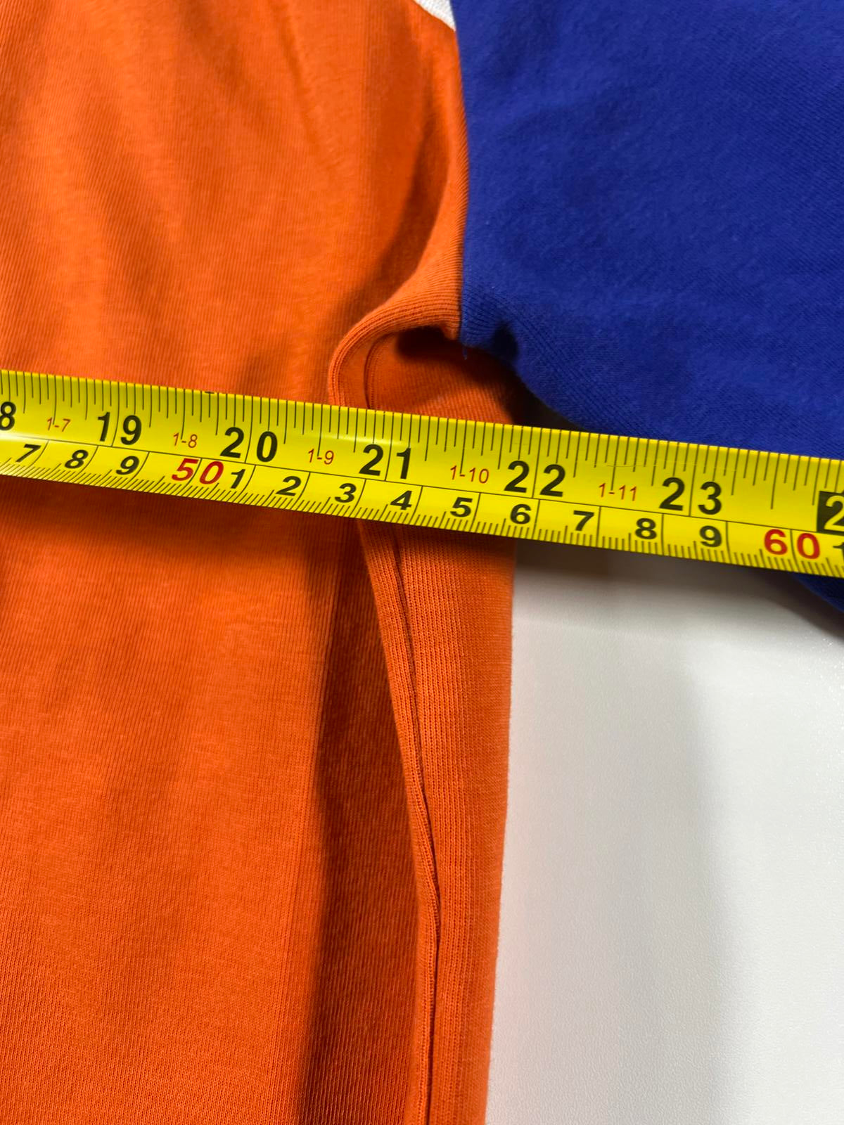 Calvin Klein Men's XL Orange and Blue Zip-Up Track Jacket XL