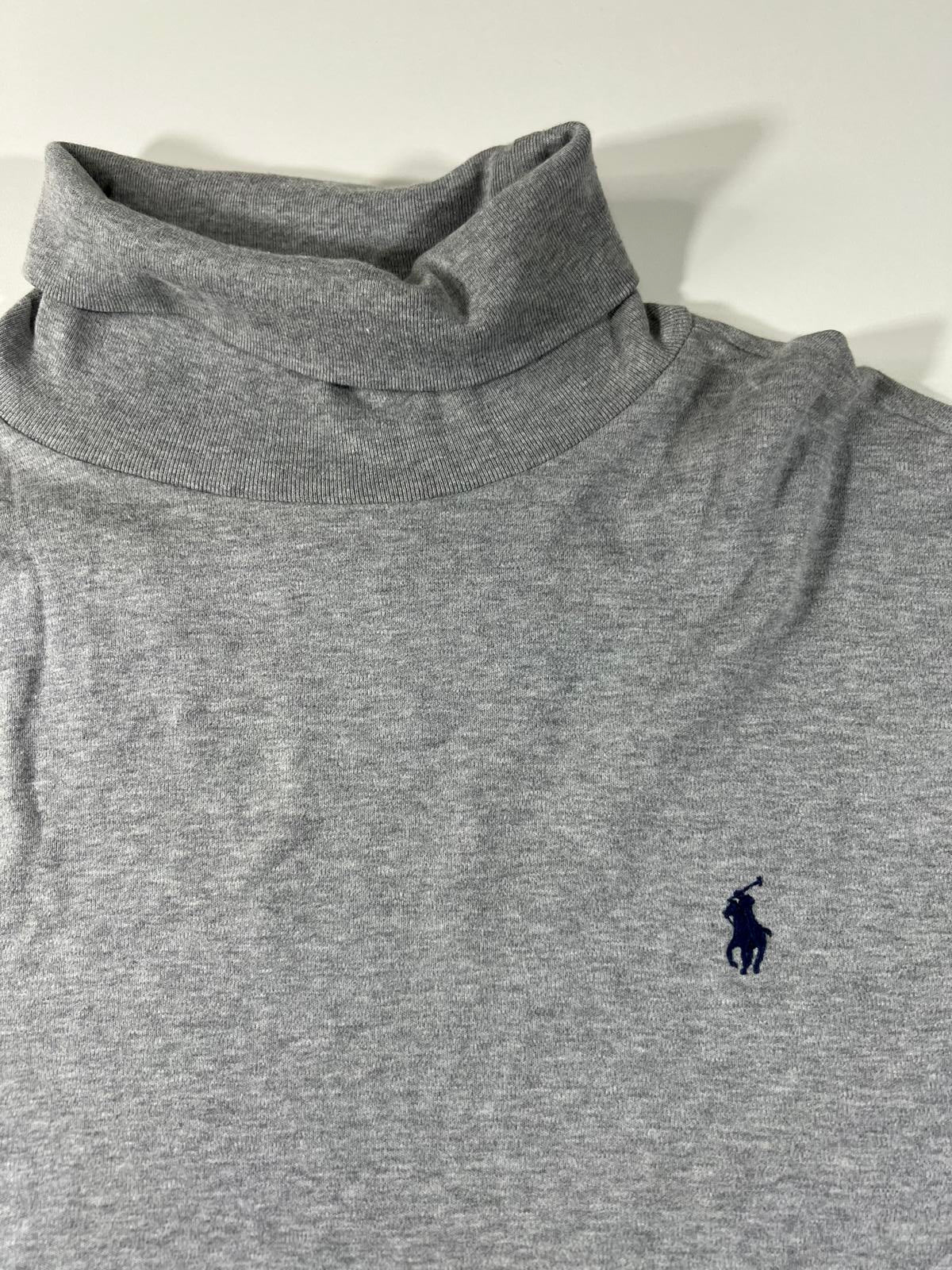 Ralph Lauren Grey Turtleneck Long Sleeve Shirt XL