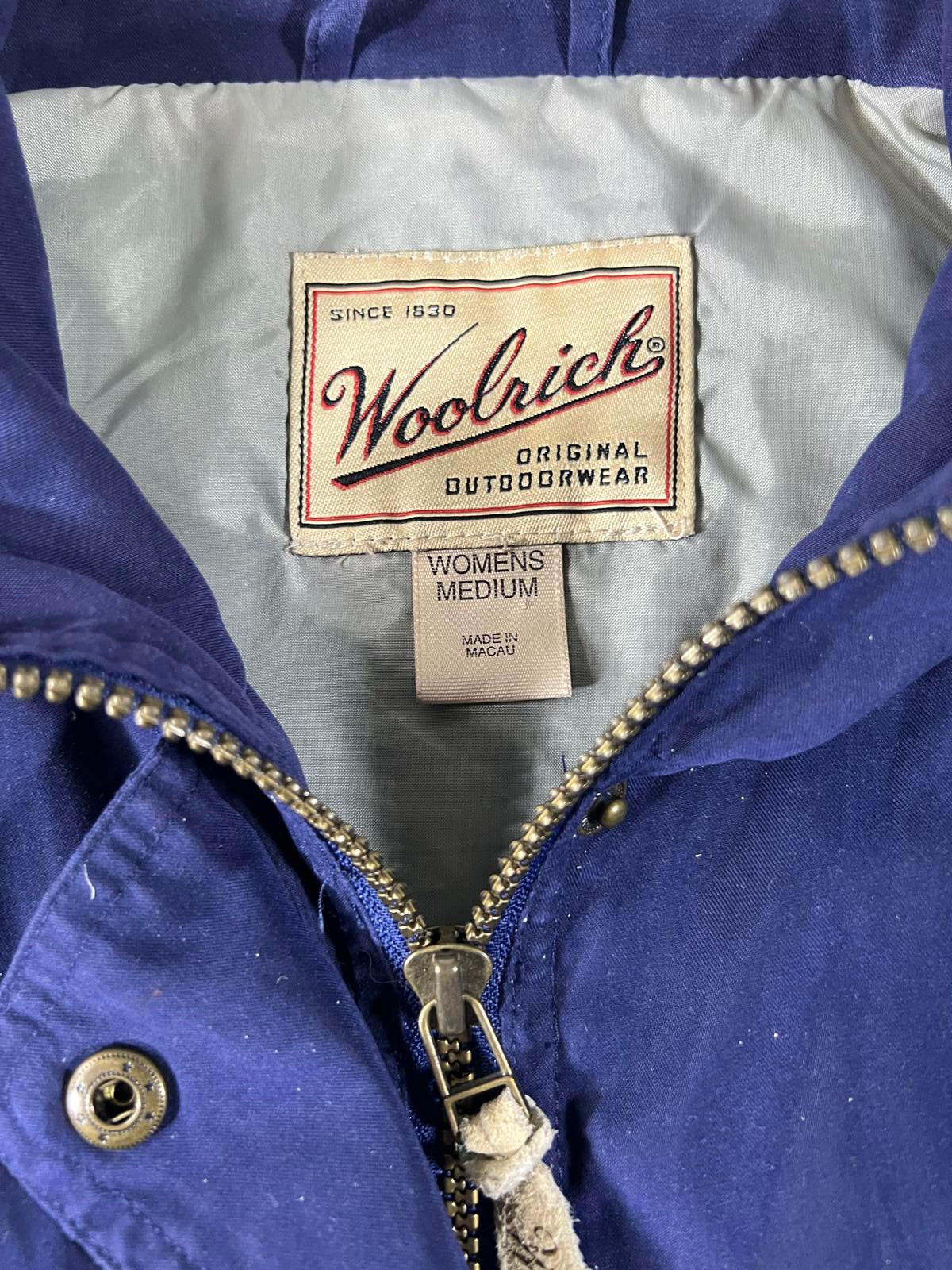 Woolrich Women's Medium Blue Outdoor Jacket M