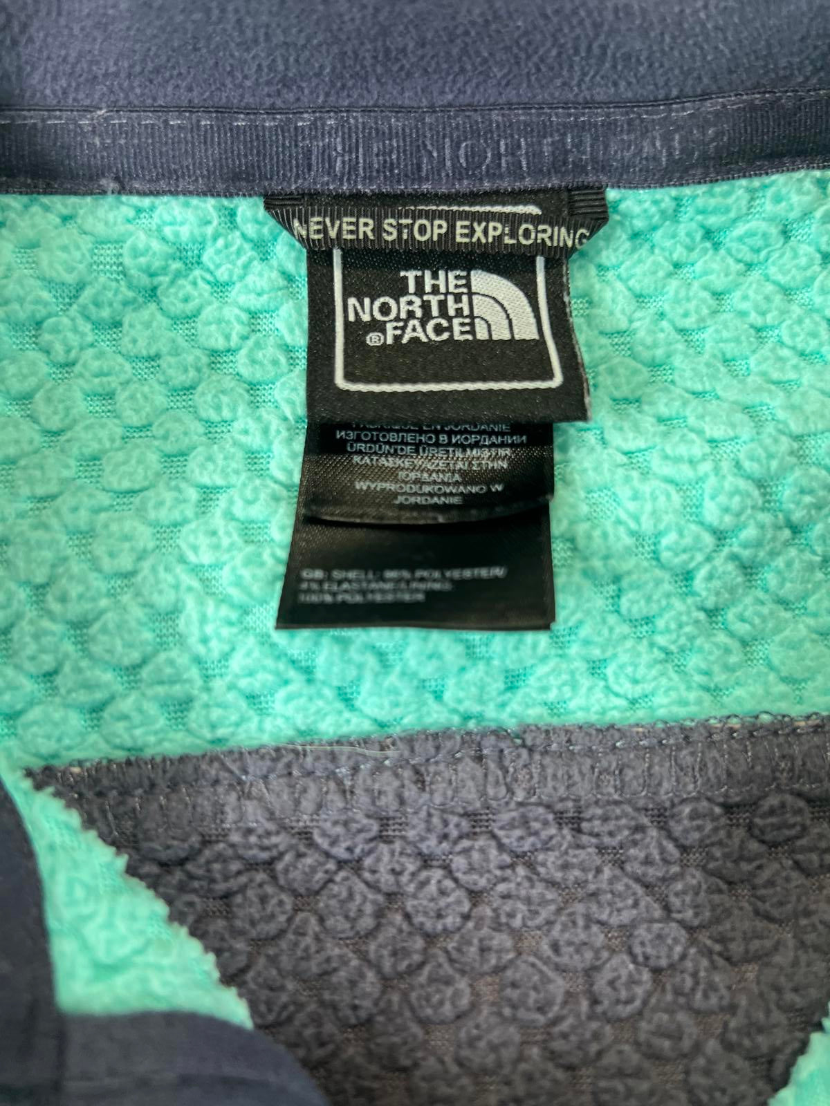 The North Face Women's Light Blue and Navy Softshell Jacket Womens XXL