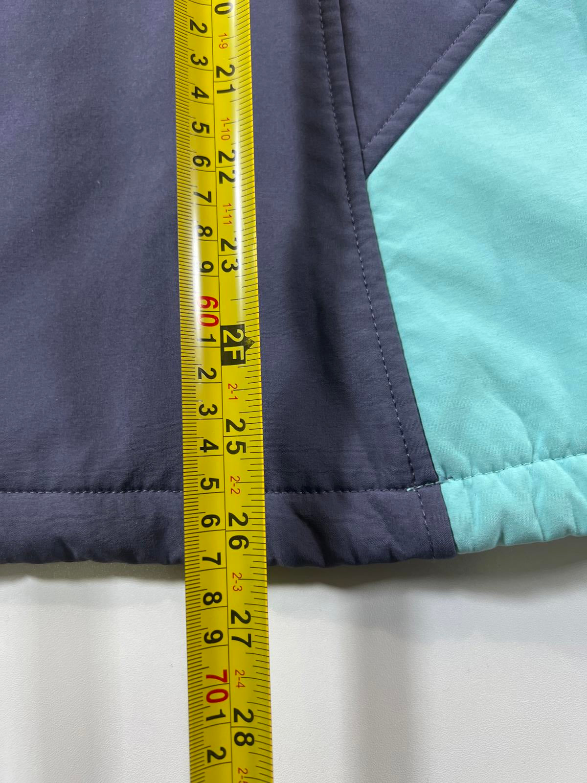 The North Face Women's Light Blue and Navy Softshell Jacket Womens XXL