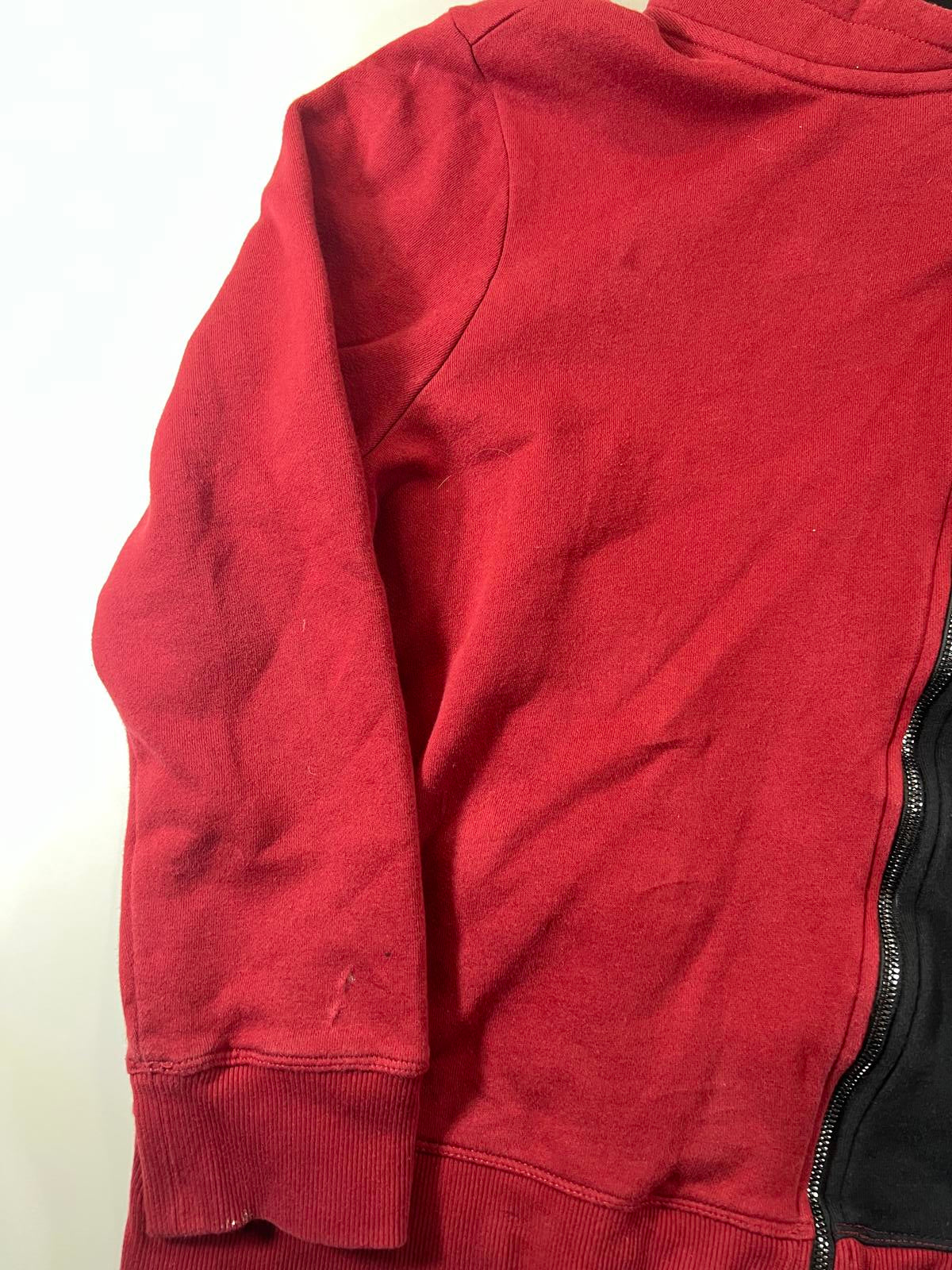Harley-Davidson Red and Black Zip-Up Sweatshirt women’s XL