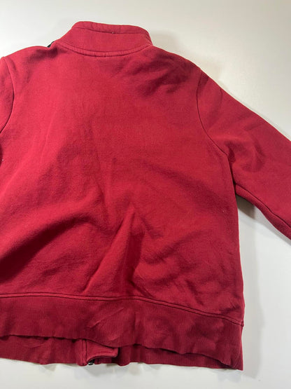 Harley-Davidson Red and Black Zip-Up Sweatshirt women’s XL