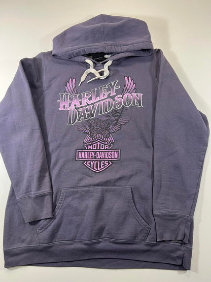 Harley-Davidson Purple Hoodie with Eagle Graphic women’s XL