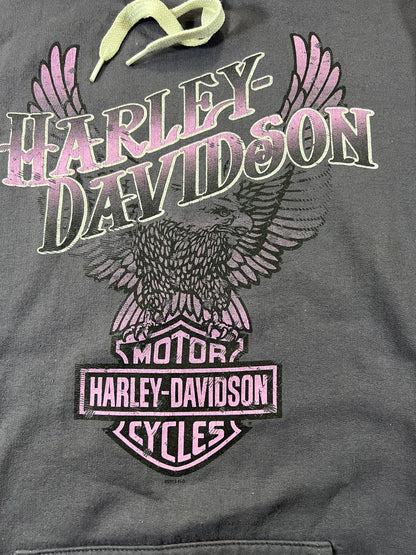 Harley-Davidson Purple Hoodie with Eagle Graphic women’s XL