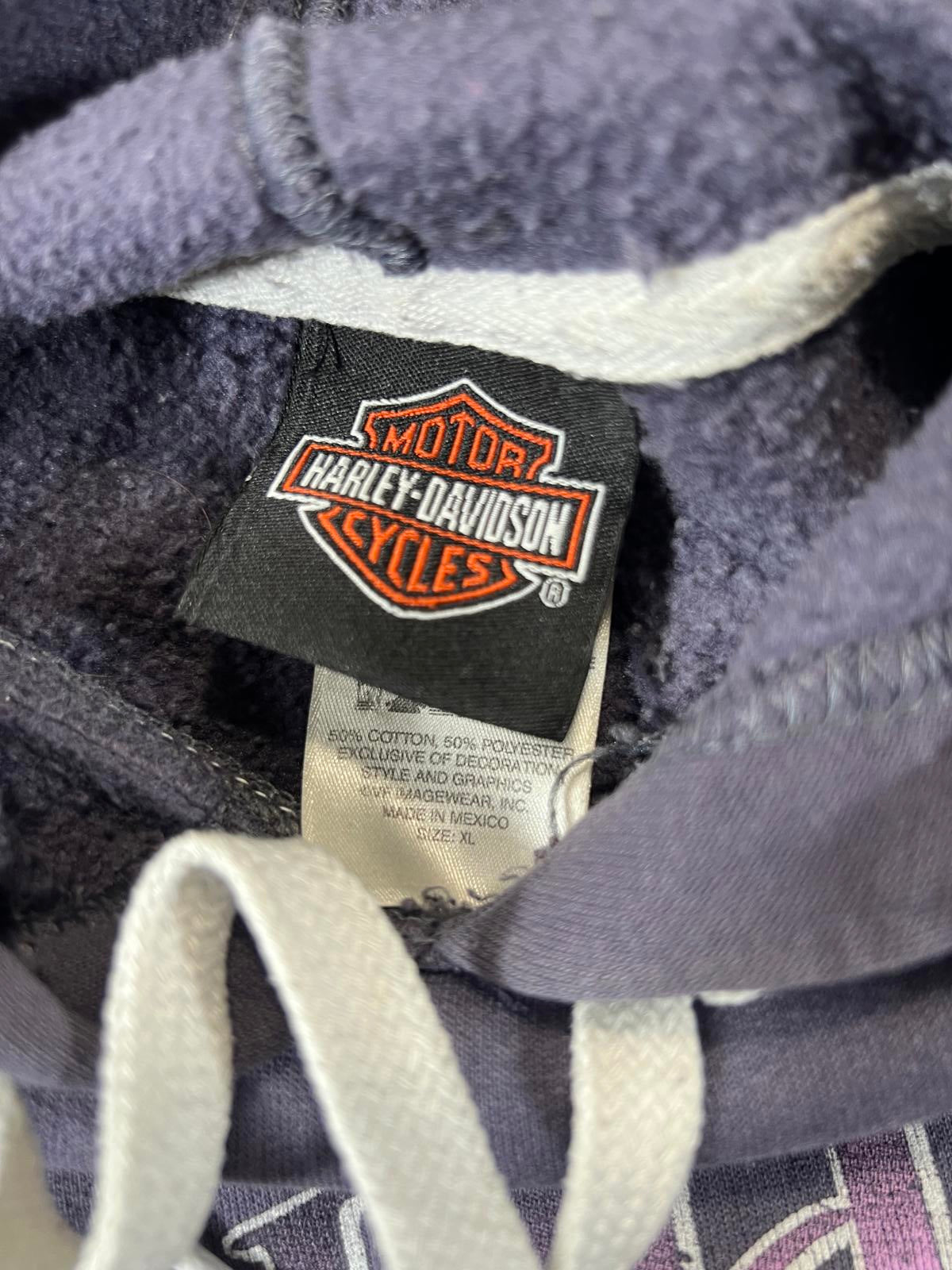 Harley-Davidson Purple Hoodie with Eagle Graphic women’s XL