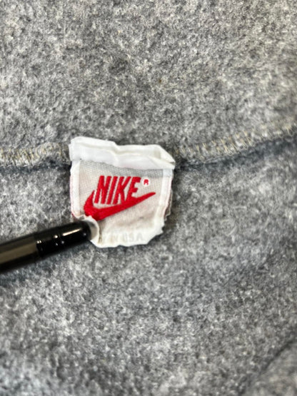 Nike Grey Half-Zip Fleece Pullover Sweatshirt