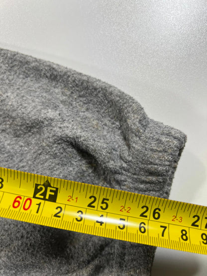 Nike Grey Half-Zip Fleece Pullover Sweatshirt