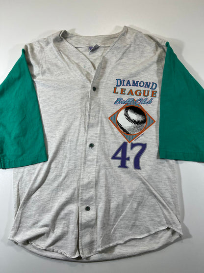 Freeze Diamond League Baseball Style Jersey Shirt Medium