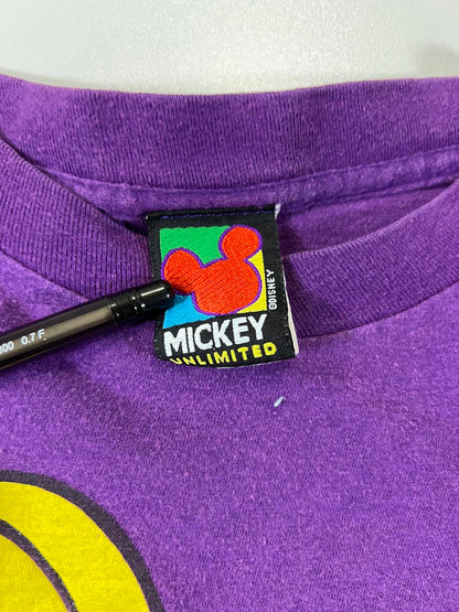 Vintage Purple Mickey Mouse Graphic T-Shirt