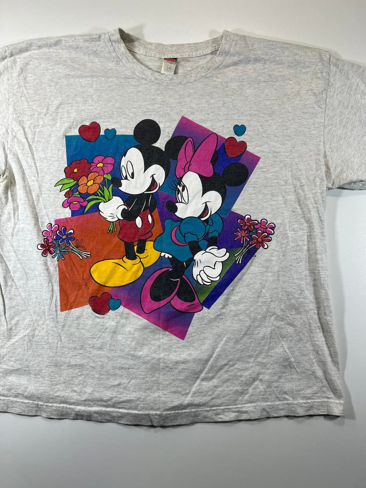 Vintage Mickey and Minnie Mouse Graphic T-Shirt L